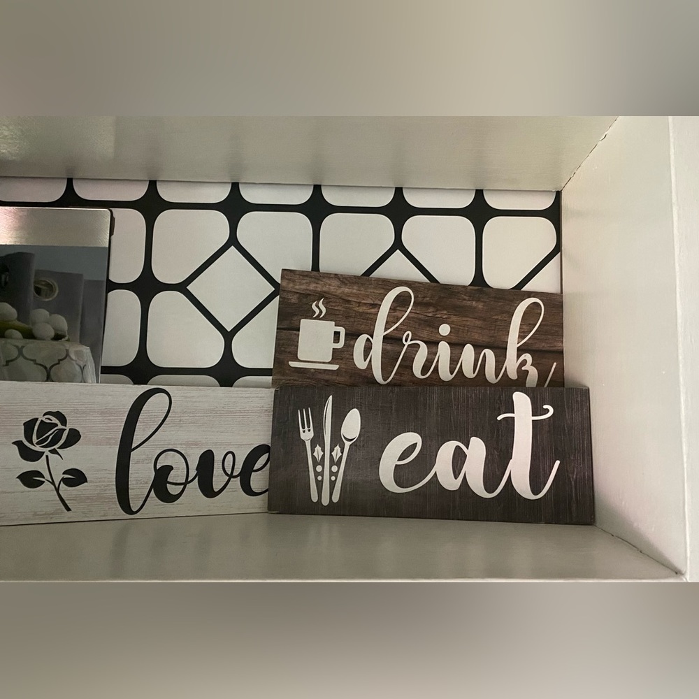 Wood wall signs